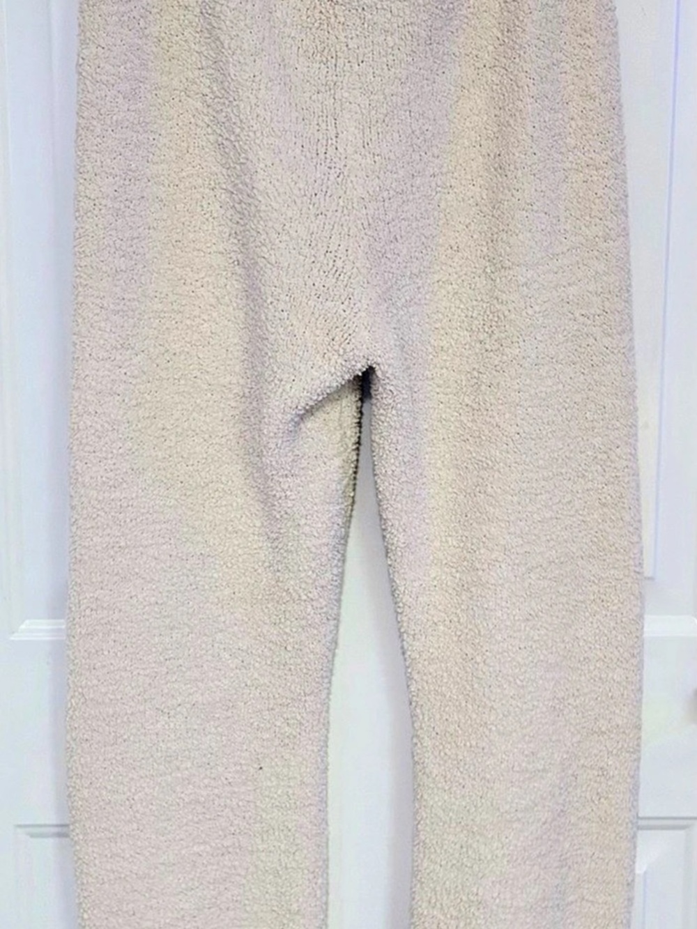 H&M  Cozy Cream Joggers.